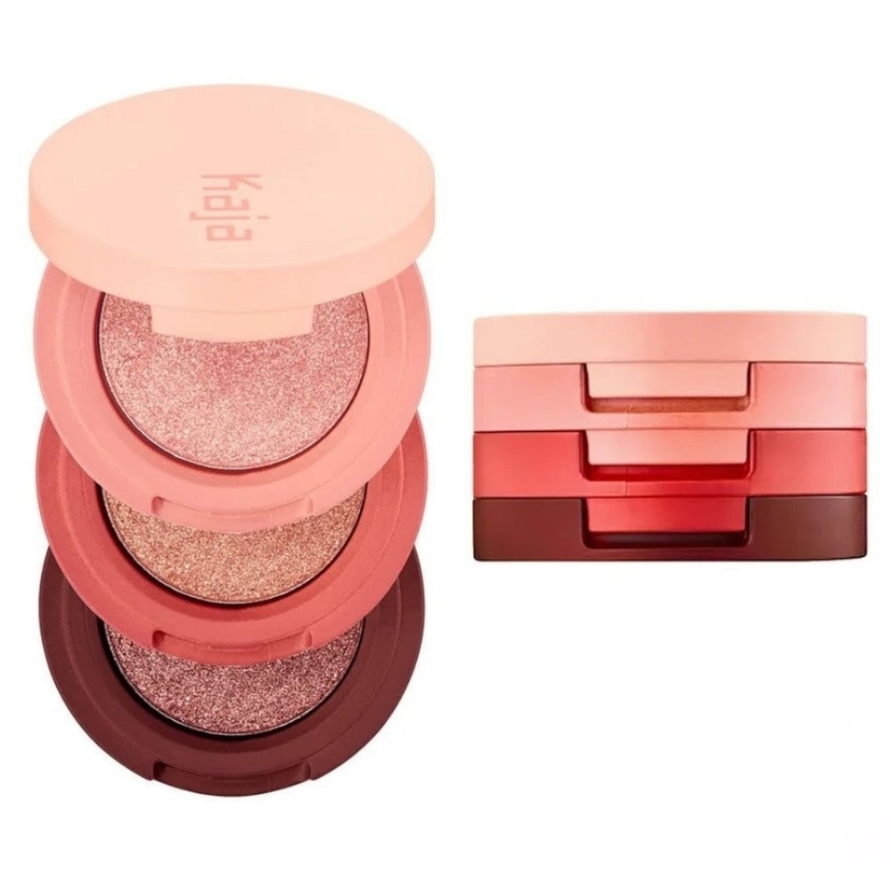 Final Price🎁Kaja Beauty Bento Stacked Eyeshadow Trio in Coral Sunrise